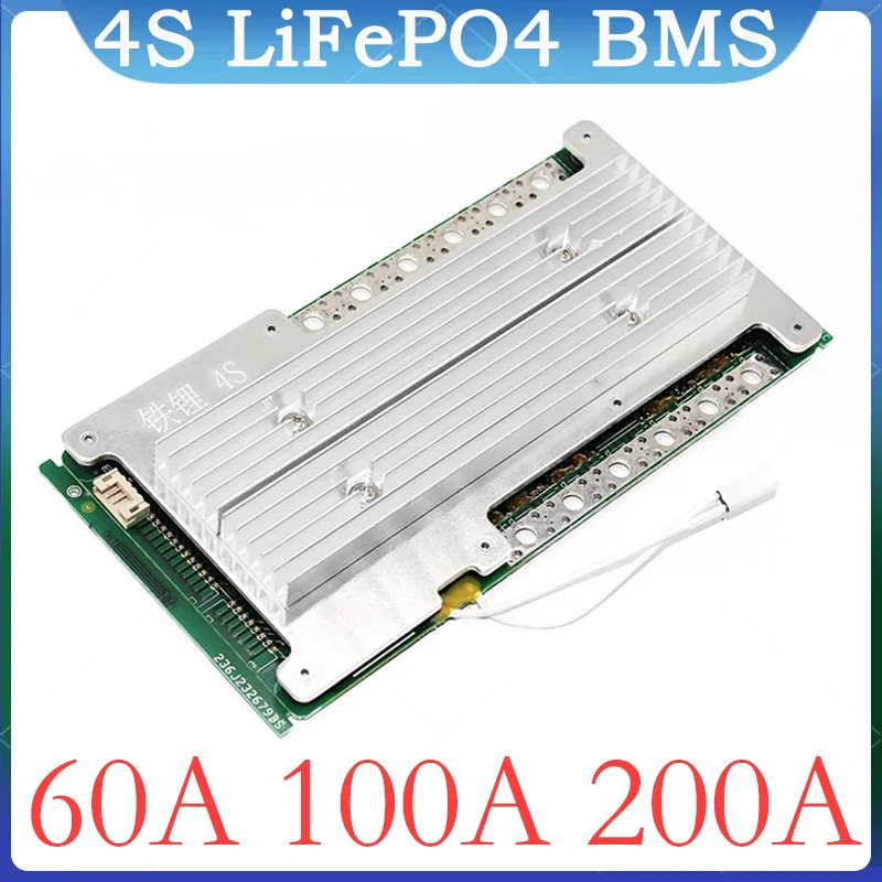 4S 12V 60A/100A/200A LIFEPO4 batéria BMS 3,2 V rovnaký port lítiumfosfátový fosfát PCM 12,8 V