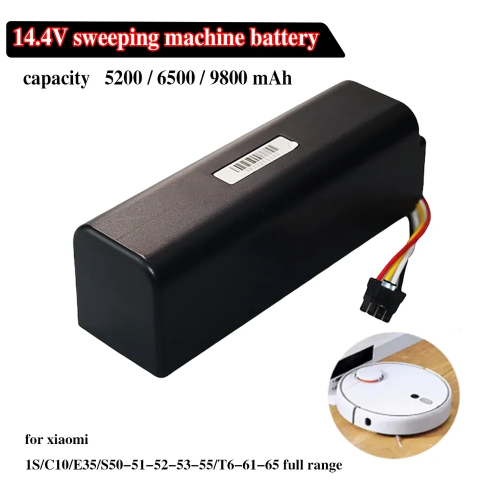 4S2P 5200MAH14.4V Xiaomi Robotický vysávač Výmena batérie pre Xiaomi Roborock S55 S60 S65 S50 S51 S5 Max S6 Part