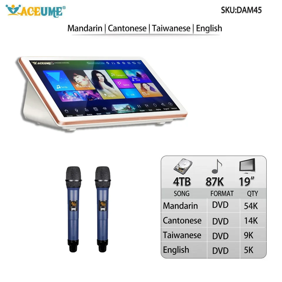4TB HDD 87K Mandarin Cantonese English Songs 19 