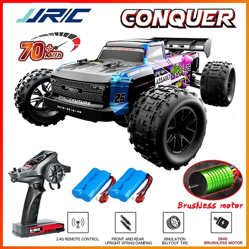 4WD RTR Brushless RC Car Off Road 4x4 Vysokorýchlostná Super rýchla 70 km/h drift hračky pre diaľkové ovládacie vozidlá pre dospelých pre deti JJRC