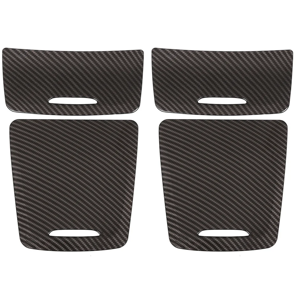 4x Centrum uhlíkových vlákien Centrum Console Storage Box Decorácie pre Mercedes Benz W117 W176 A180 2014-2017