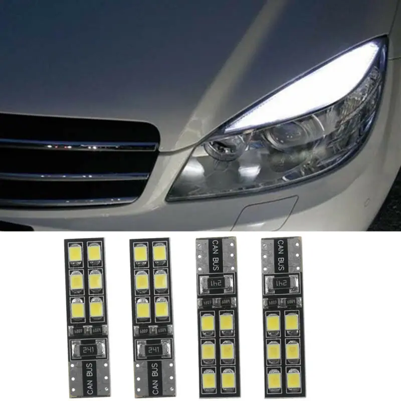 4x chyba obočia Očné viečko Žiarovka pre LED W204 C300 C350 Chyba očné očné viečka Žiarovka pre Mercedes-Benz W204