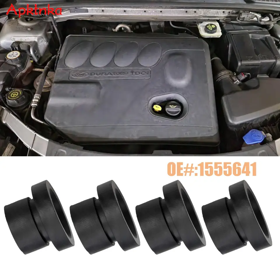4x kryt gumového motora Grommet Buffer Mount Mount Stopper pre Ford Focus 2 Mk2 Galaxy CS max