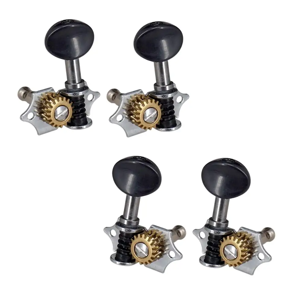 4x Profesionálne ukulele ladiace kolíky otvorili 2R2L s feruly skrutky diely Guitar Accessories Malé ukulele struny ladenie špendlíkov