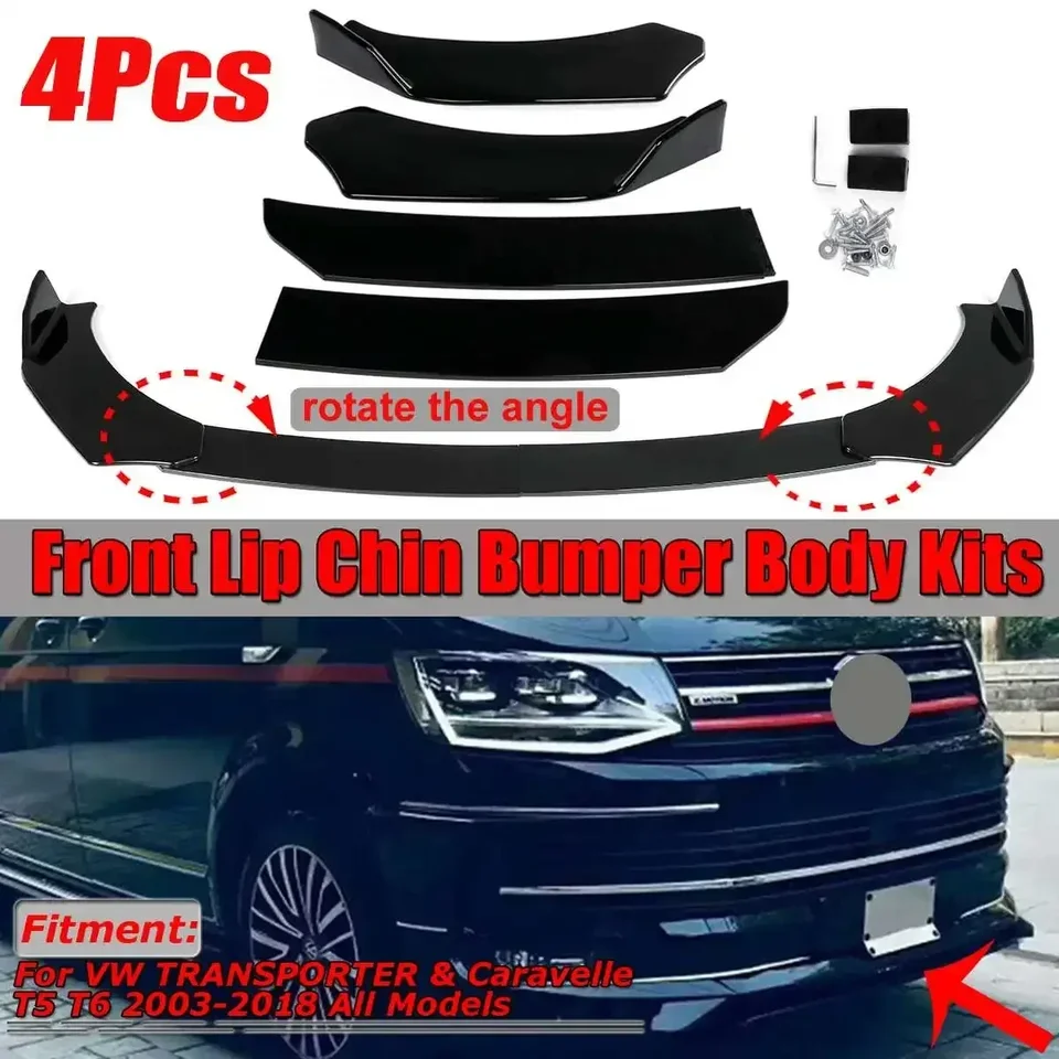 4x Univerzálny predný nárazník automobilu pre VW Transporter a pre Caravelle T4 T6 pre VW Golf MK5 MK6 MK7 CC pre Audi A4 B8 Body Kit