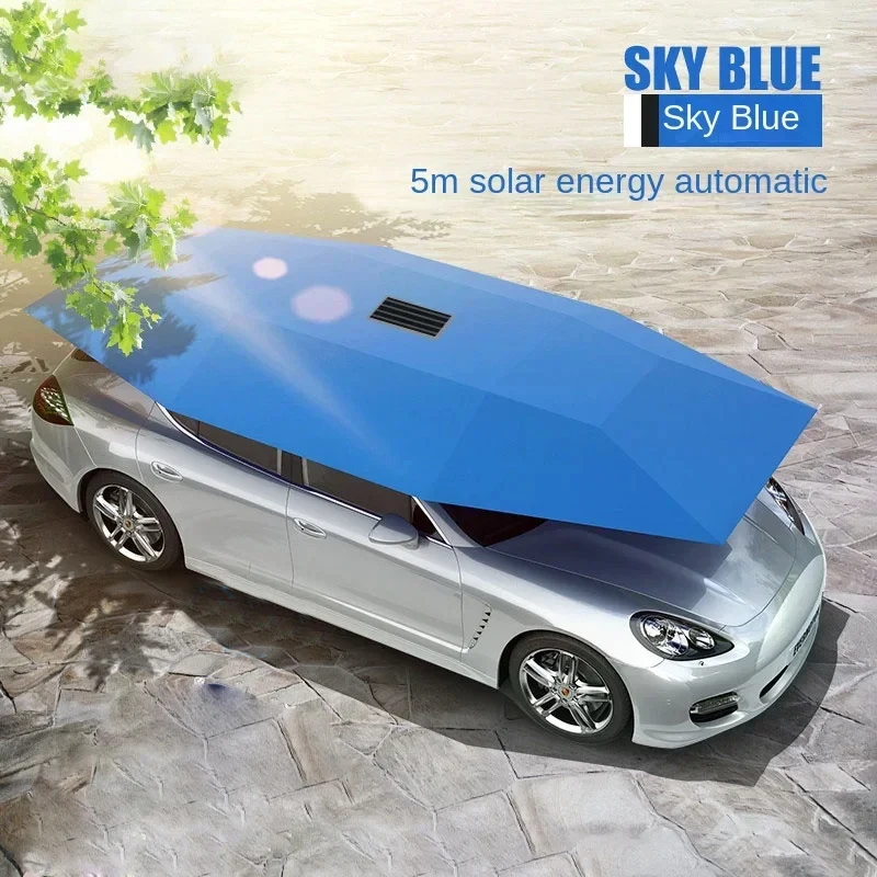 5,0/4,6 m Slnečná energia Plne automatické mobilné auto prístrešené slnečným zastrelením Sunshade Skladacie skladanie krupobitia Prevencia.