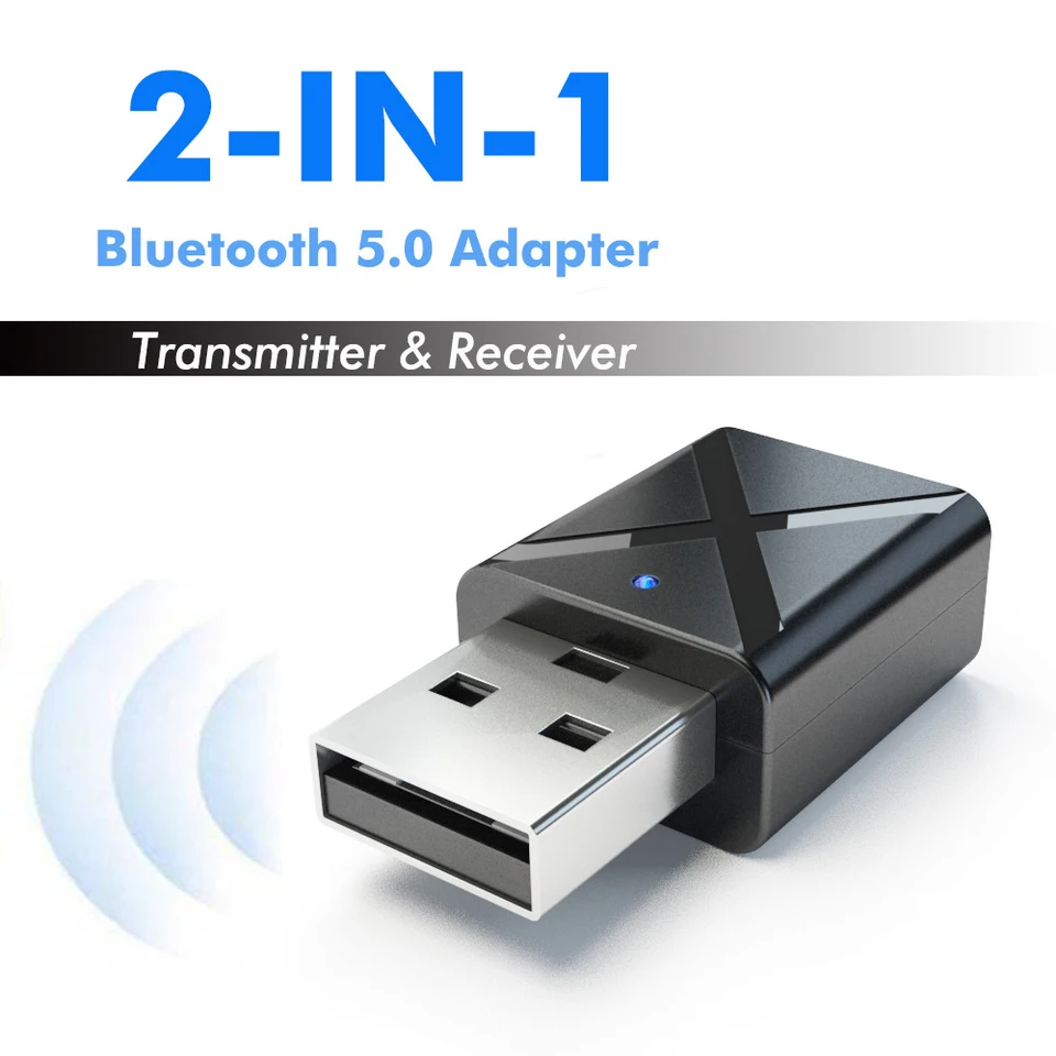 5.0 Bluetooth Audio Persitter Mini Mini 3,5 mm Aux Jack Stereo Bluetooth vysielač pre televízny PC CAR USB Wireless Adapter