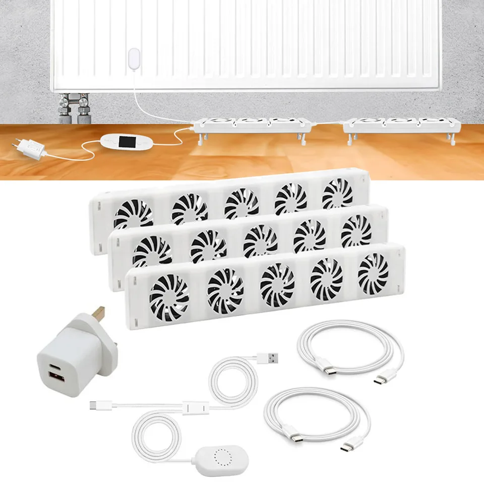 5.0 Ventilátor Ventilátora Radiator pre ventilátor Smart Radiator Booster Extension Set Ventilátor Ušetrite až 30% z nákladov na plyn