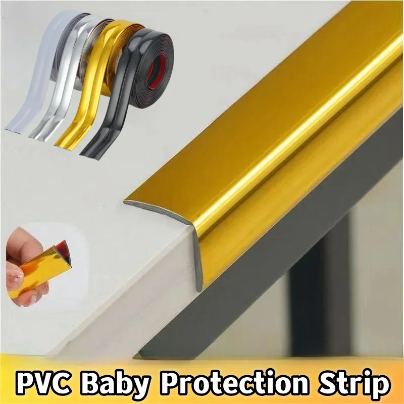 5/1 m PVC Self-útulný dekoratívny pásik Strepka Strepka proti kolízii pásky Bumper Guper Strip Strip nábytok hrana hrana