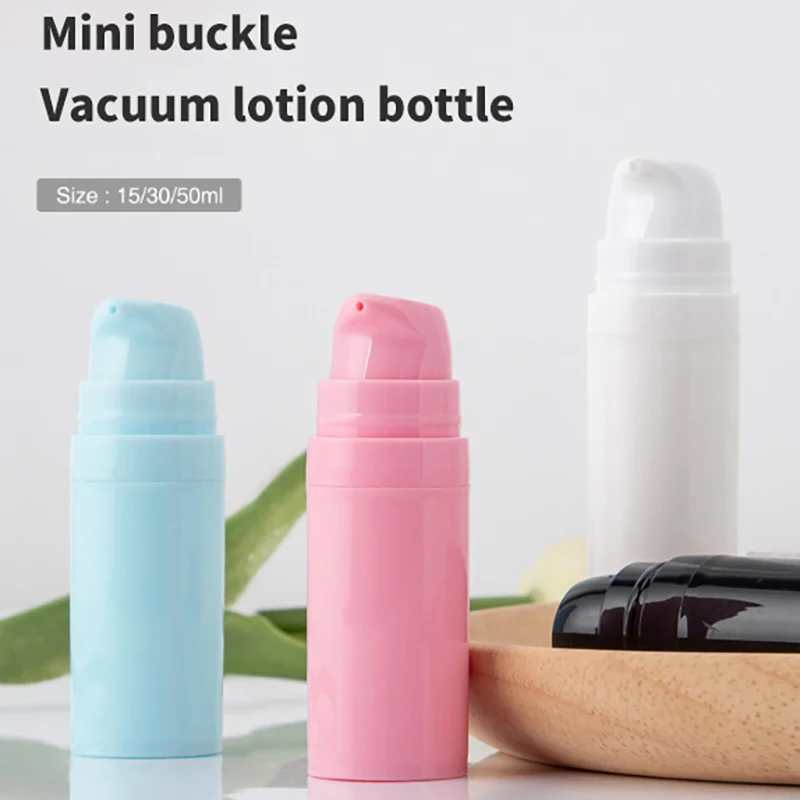 5/10/15 ml prázdne a vzduchové pumpy Mini Lotion Vákuové kozmetické nádoby Ženy tvoria cestovnú emulznú fľašu
