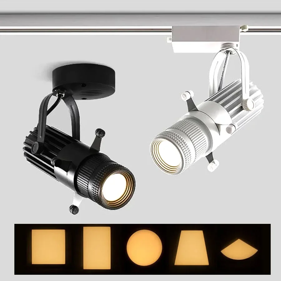 5/10/20/30 W Nastaviteľná clona LED trať LIVE Svetlo Variabilné vzory stropné reflektorové kníhkupectvo kníhkupectvo kancelária Decor Decor Grafics Cut Light Lamp