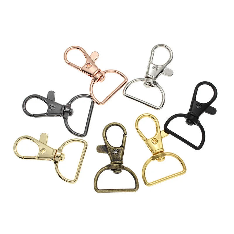 5/10/20ks 20 mm zliatina Zinok Spúšťač Keychain Hook na udržanie domácej karabínovej sponky