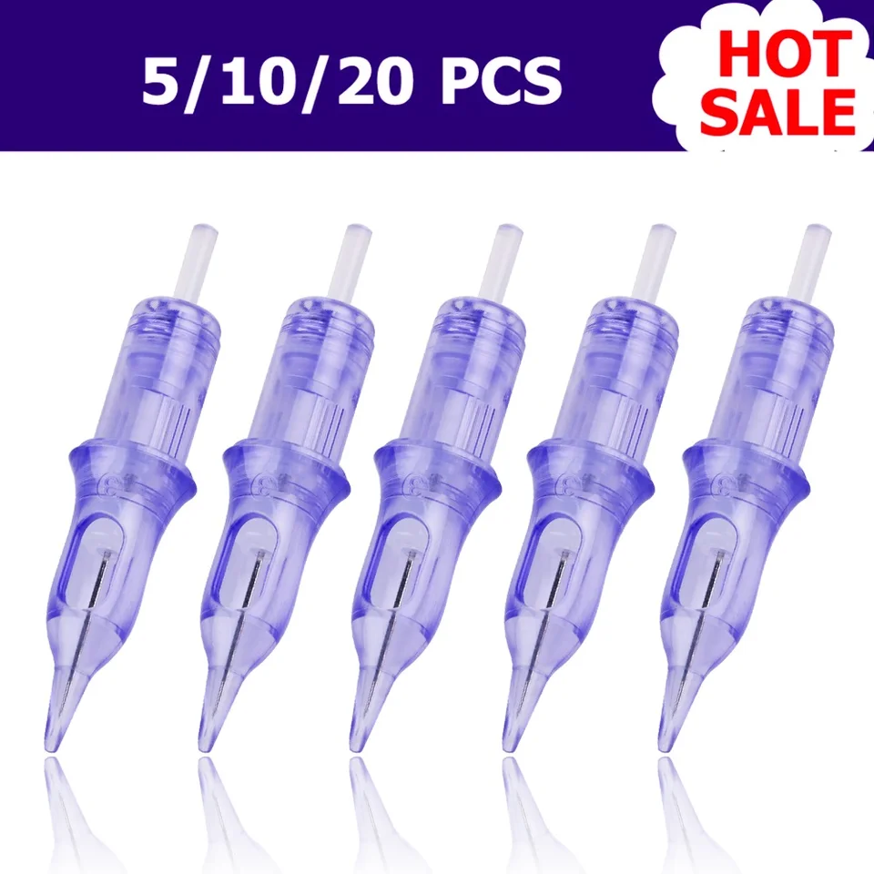 5/10/20pc 0,35 mm 3RL Model Tattoo Cartridge ihly na jednorazové sterilizované bezpečné tetovanie atramentovú ihlu pre tetovacie pero permanentný make -up