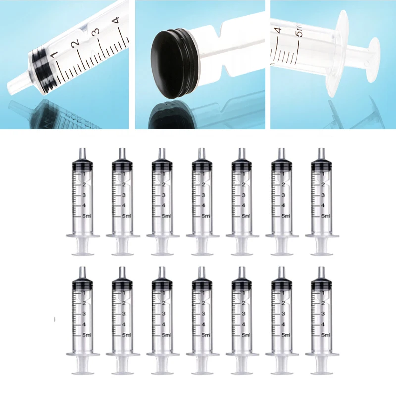 5-100ks 5 ml plastovej hydroponiky analyzujte injekčnú striekačku výživovej injekčnej striekačky Aplikátor Kŕmenie domácich miláčikov s OPP Injectory atramentové malé striekačky