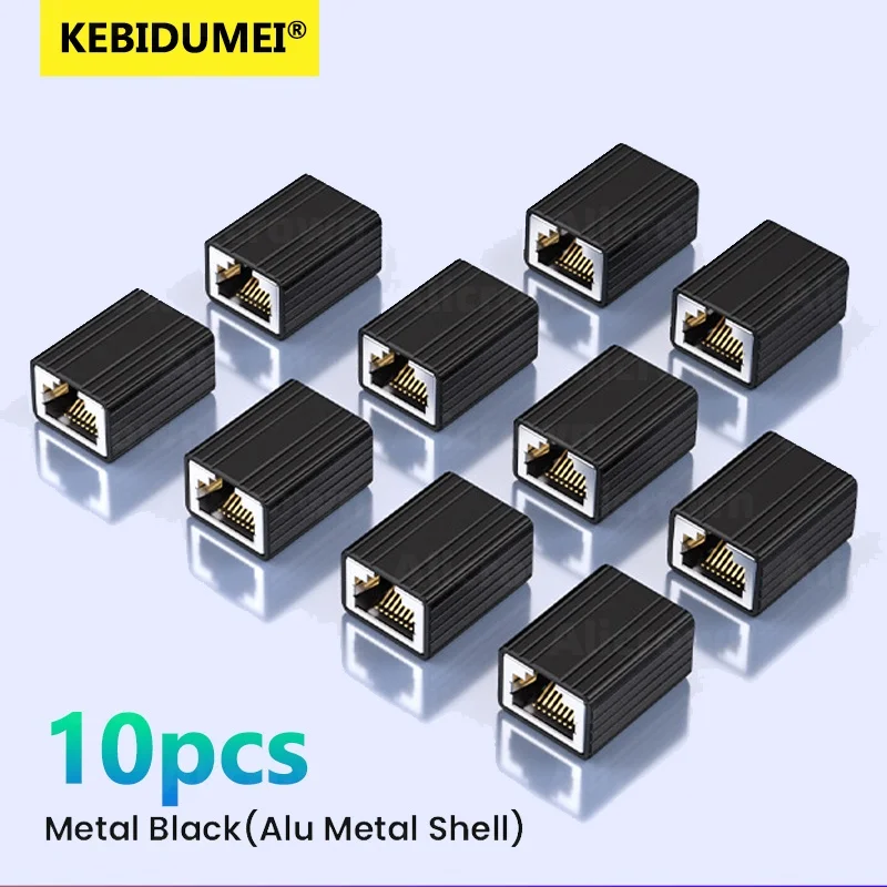 5/10ks 10 Gbps RJ45 konektor pre CAT 8/7/6 Ethernet Adapter Gigabit Interface Network Extender Cable Woman to Woman to Woman