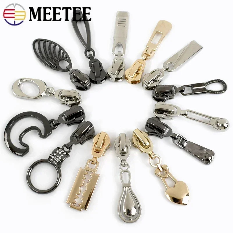 5/10ks 5# Zipper posúvače pre zipsové pásky vrecká kabelka zips Prus Decor Decor Opravy súprava na zips