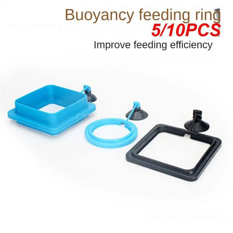 5/10ks kruh pre akvárium Food Feeder Floating Fish Feed Feeder Aquarium Doplnky akváriových nádrží pre prenosný podnos potravín