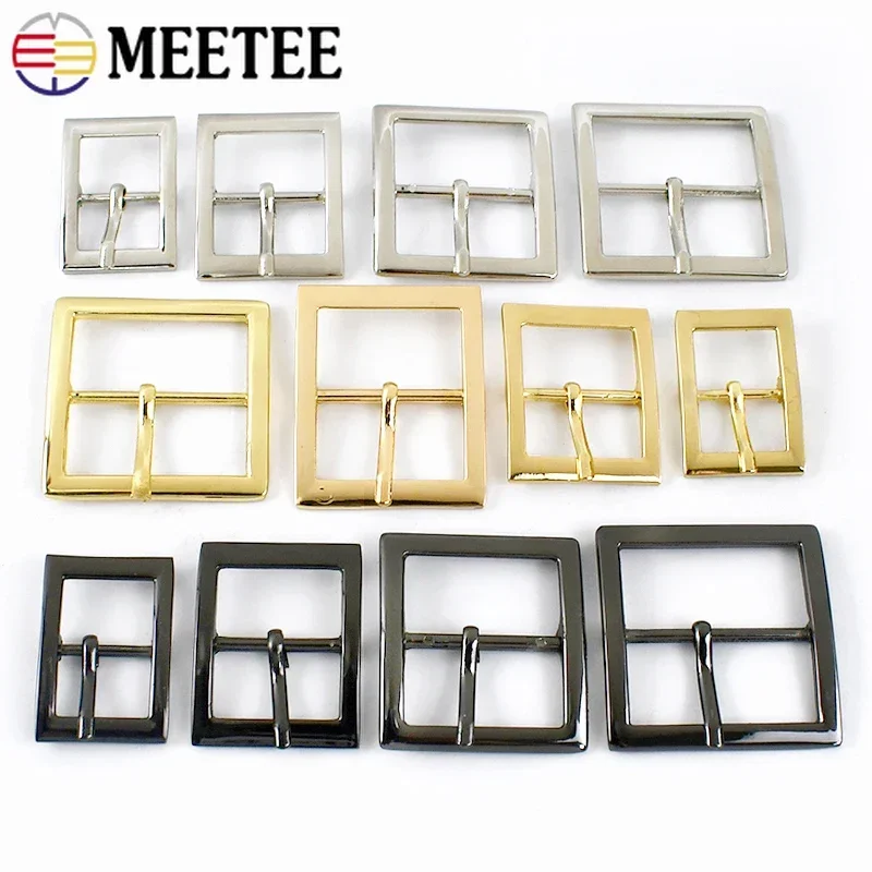 5/10ks Meettee 16-38 mm kovové špendlíky vrecká na popruh opasok Buckle topánky Kabelka Nastavte sponu Hook kožené remeselné hardvérové ​​príslušenstvo
