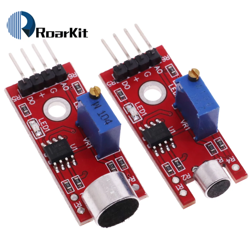 5/10ks modul detekcie zvukového snímača mikrofónu pre analógové digitálne výstupné senzory Arduino AVR PIC PIC KY-038 KY-037
