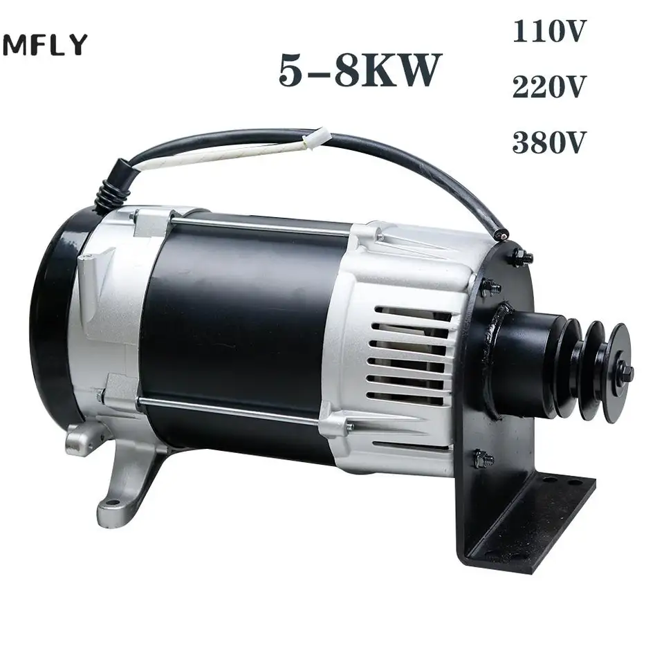 5-10KW Malý generátor domácich kladiek Generátor striedavého napätia 110V 220V 380V Generátor Modified Range Range Extender