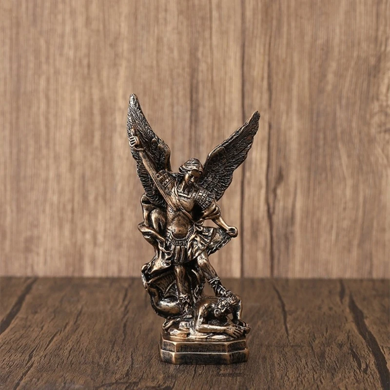 5.12 ''/13 cm Archanjel Miguel sochárstvo, ochrancovia archanjelovej sochy duchovné dekory a dar pre kresťanov