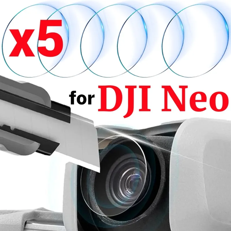 5/1ks pre DJi Neo Drone Gimbal Clear Objektív Ochranné filmy Tvrdosť Temperované sklenené protikrabové chrániče fotoaparátov pre DJI Neo