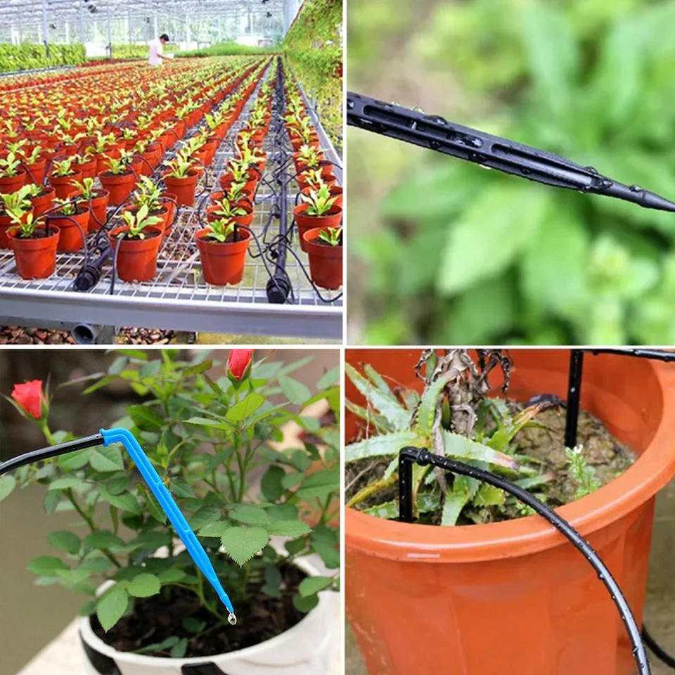 5/20 Sada zavlažovacie šípky so šípkou Kvapkadlá Kadí koreň Root Root Root Emitor Emitor Greenhouse Flowed Bed Bonsai Watering Tool