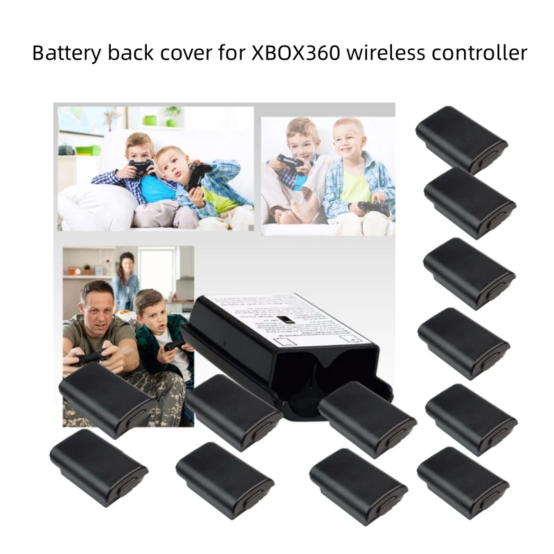 5/3/1 PCS Xbox 360 bezdrôtový kryt krytu batérie, puzdro na čiernu batériu Kompatibilné s Microsof Xbox 360