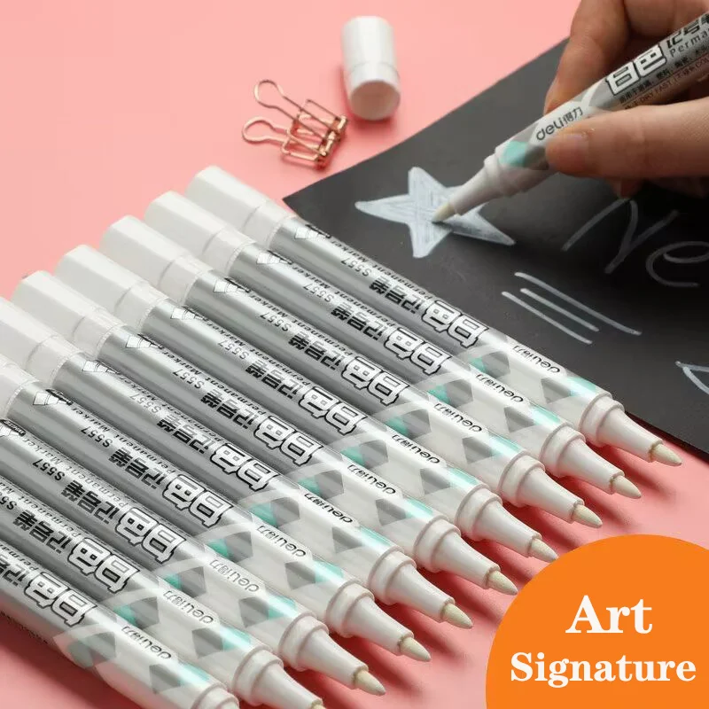 5/3/2ks biely marker rýchle sušenie značkovača Pen Oil Autogram Marker Marker Vysokokapacitný marker maľba graffiti tiking