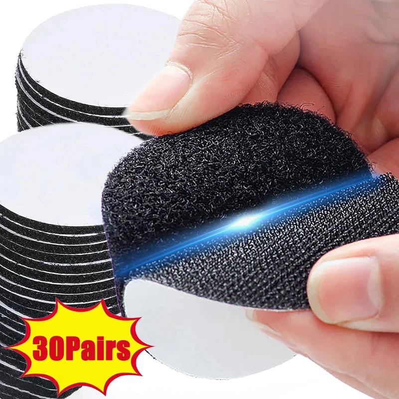 5-30 párov Silný samovelí pripevnenie nylonové bodky slepky na lepenú pásku Carpet Tape Podlah