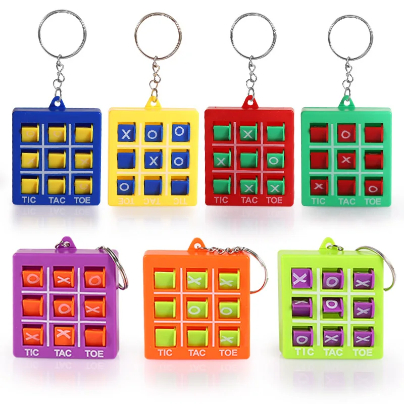 5/30ks farebný tic Tac Toe Keychain pre deti vzdelávacie hračky narodeninová oslava uprednostňuje ceny tried