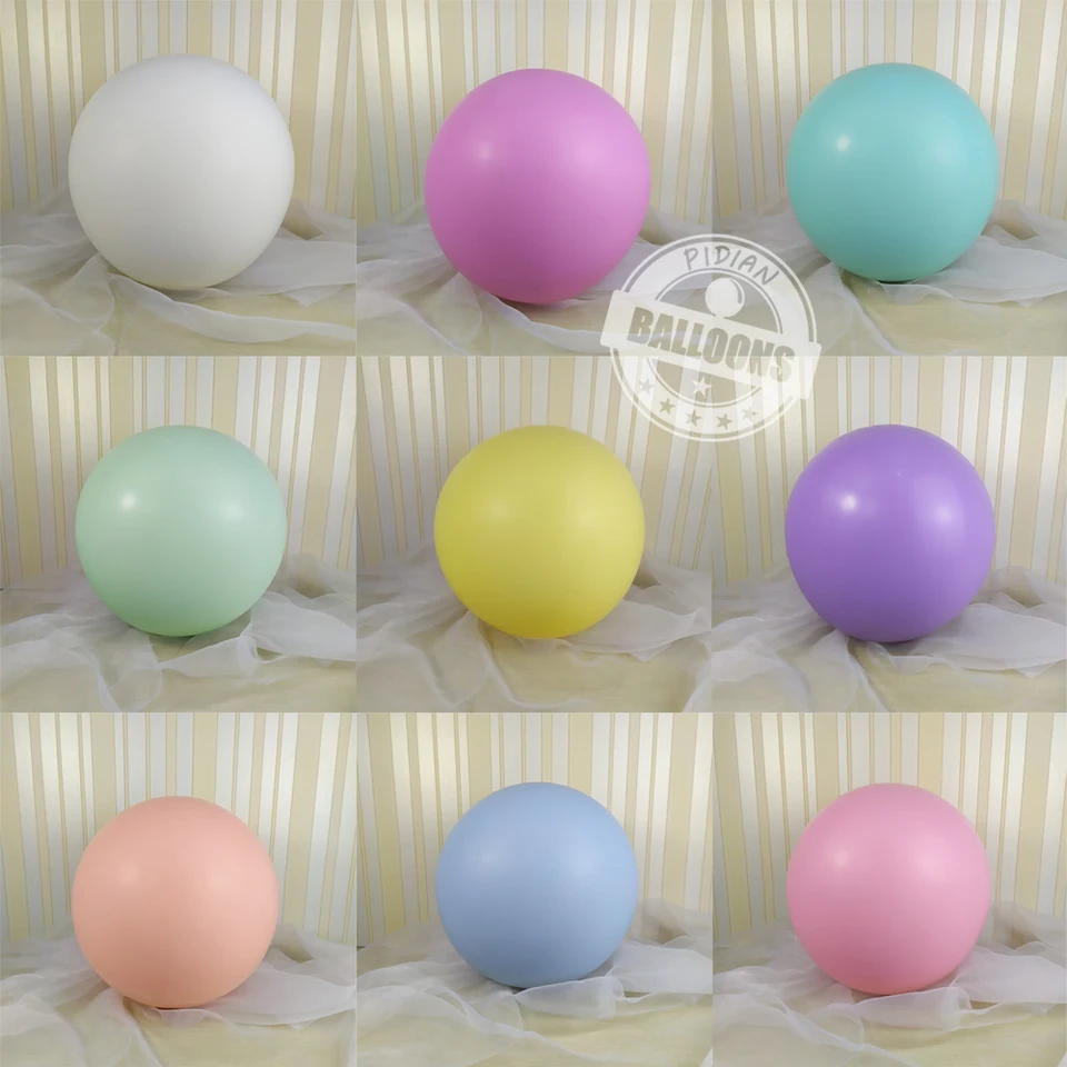 5-36inch Macarone Malé balóny Svadobné dekorácie ružové darček Ballon výročie sladké večierky detské hračky Domáce dekorácie Veľký balón