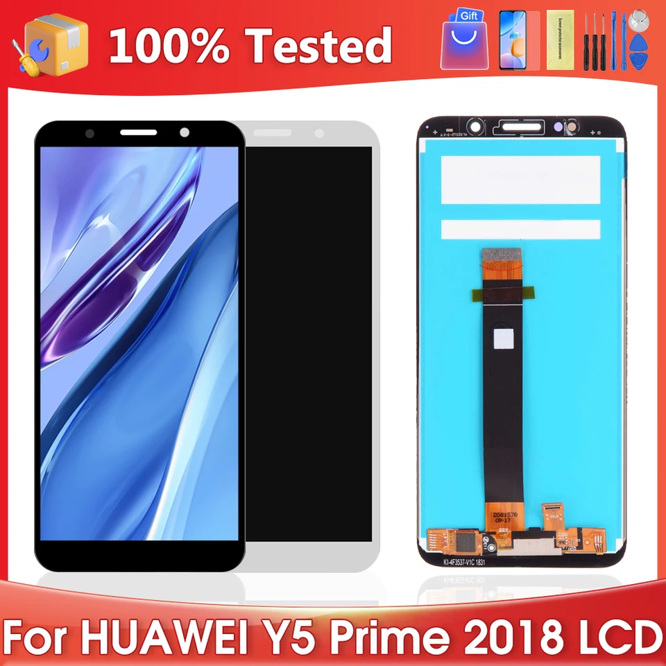 5.45'''For Huawei Y5 2018 pre Y5 Prime 2018 DRA-LX2 L01 L21 LCD DISPLEY DISPLOW SCREE DIGITIZERISTIKA Zostava