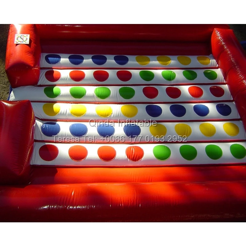 5*5 m nafukovací twister hra nafukovací pravá noha a ľavá ruka Twister matrac pre vonkajšie podujatie