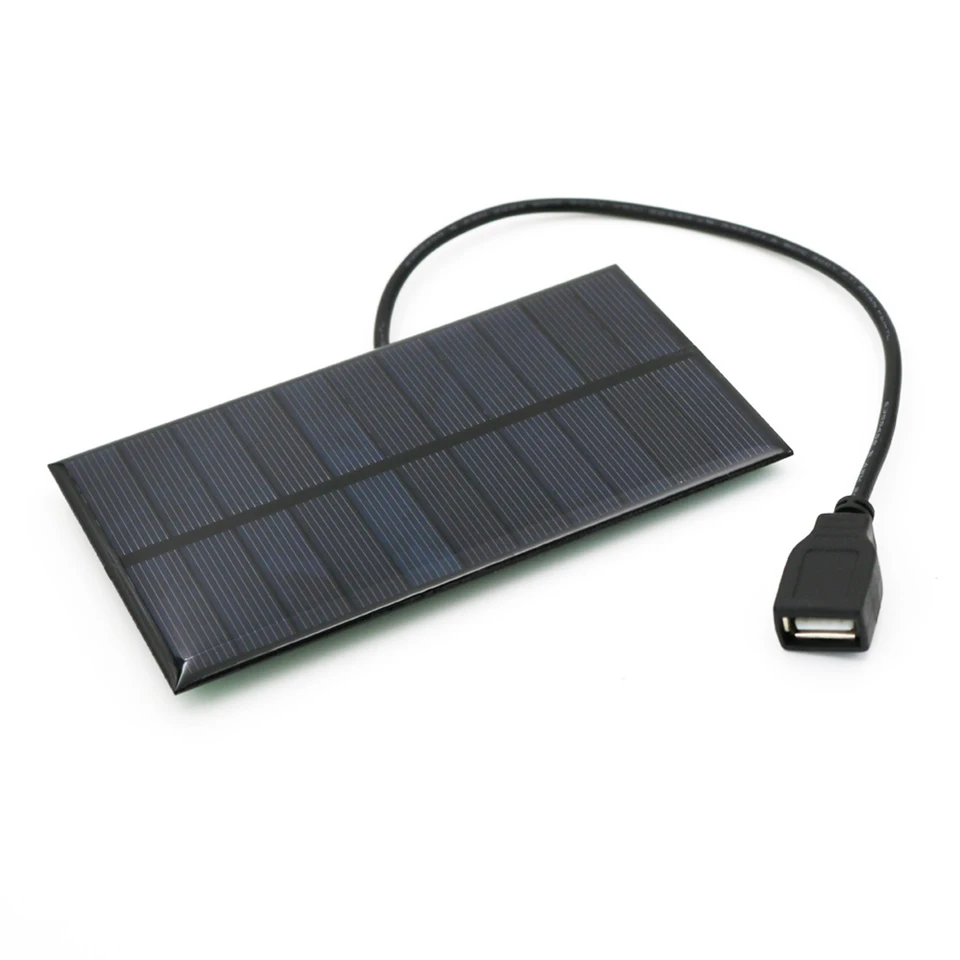 5,5 V 300MA 1 65W Solar Panel Power Bank USB Mobile Phone nabíjačka Prenosné nabíjacie dosky