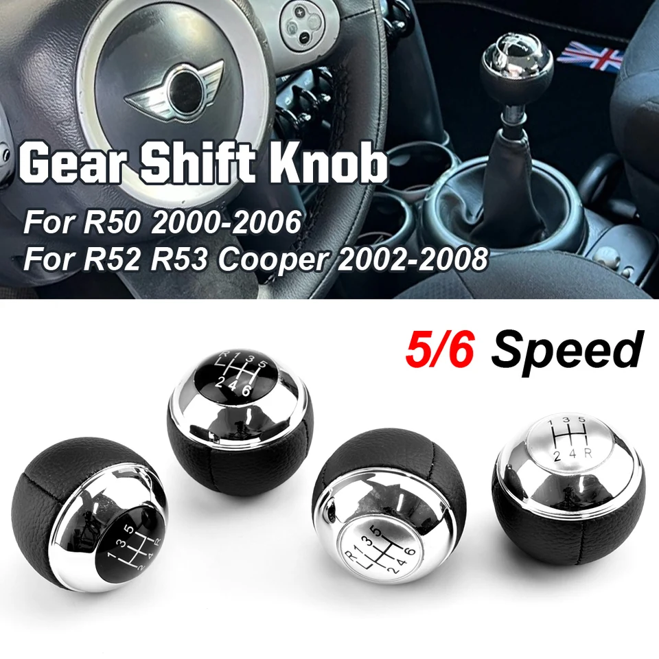 5/6 rýchlostných gombíkových gombíkov PU PU LEVEROVÁ PETICKÁ PEROVÁ PEUROVÁ HLAVA HLAVY GULL pre MINI R50 2000-2006 CABRIO R52 R53 COOPER 2002-2008
