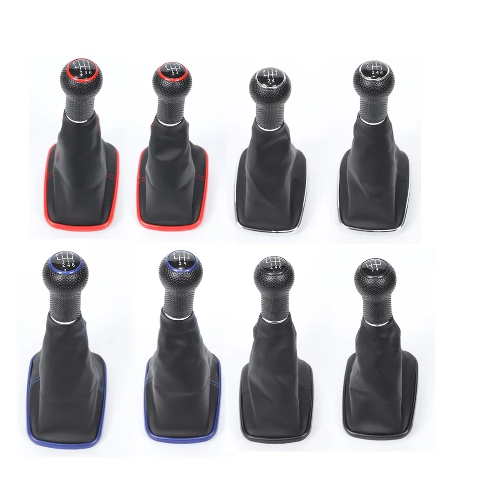 5 6 Speed ​​12 mm kožená kožená rada gombík Gaiter Cover Fit for Volkswagen VW MK4 Golf 4 IV GTI R32 Jetta Bora