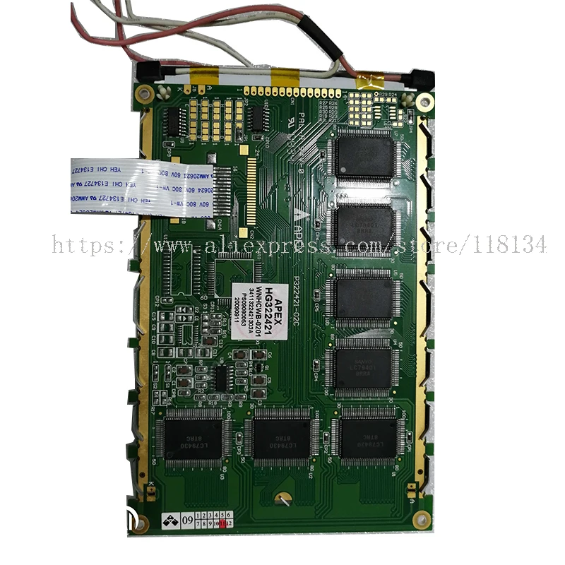 5,7 palca kompatibilný s Apex HG322421 P322421-02C LCD Panel 14 PINS Kábel Nový LCD modrý RG322421