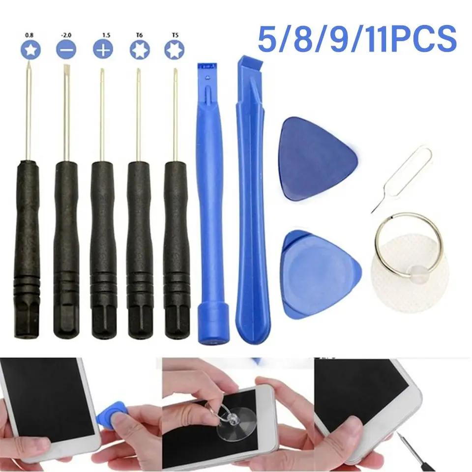 5/8/19/113kstrom mobilným telefónom Nástroje na opravu otvárania obrazovky Pry Bar Screwdriver Set pre iPhone iPad prenosný počítač rozobrať ručnú sadu