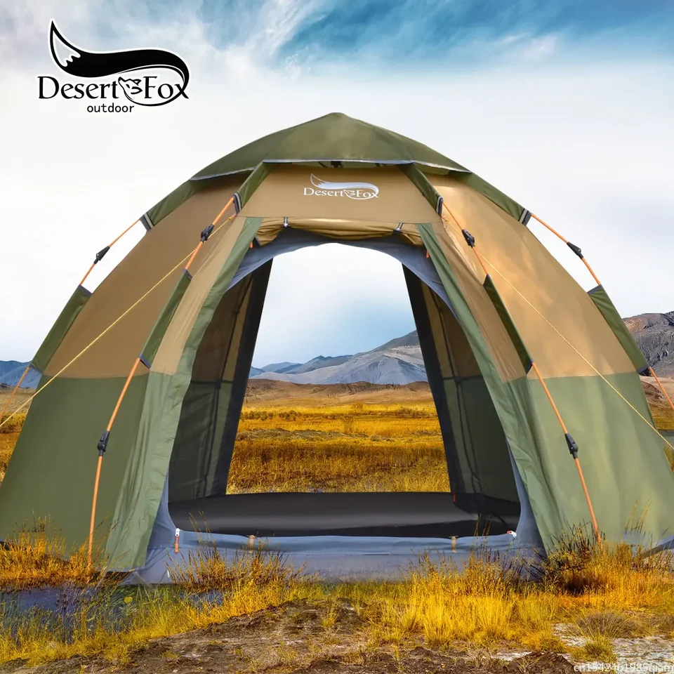 5-8 Osoba Dome Automatic Stan, Easy Instant Setup Proteble Camping Pop-up 4 sezóny Backpacking Family Travel Stan