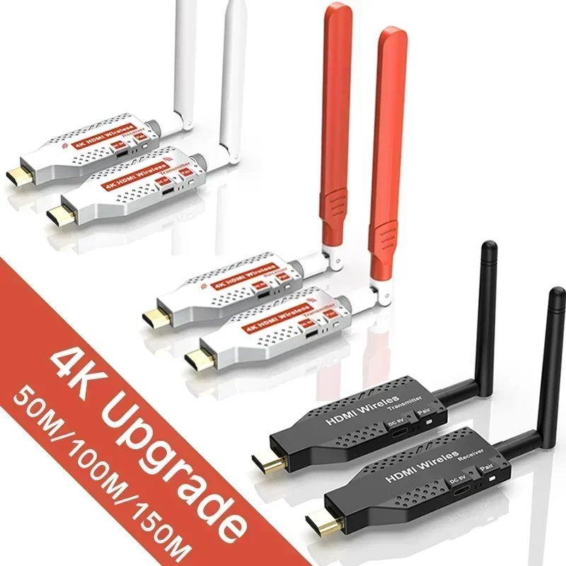 5,8G 4K 1080p 50 m/100 m/150 m Wireless HDMI Video Personteter Extender Extender Dongle Dongle pre televízny monitor projektor PC