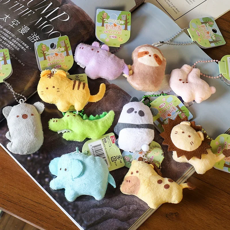 5 cm zoo série Plyšový batoh prívesku Tiger Panda Lion Krokodílové hračky HONDOY