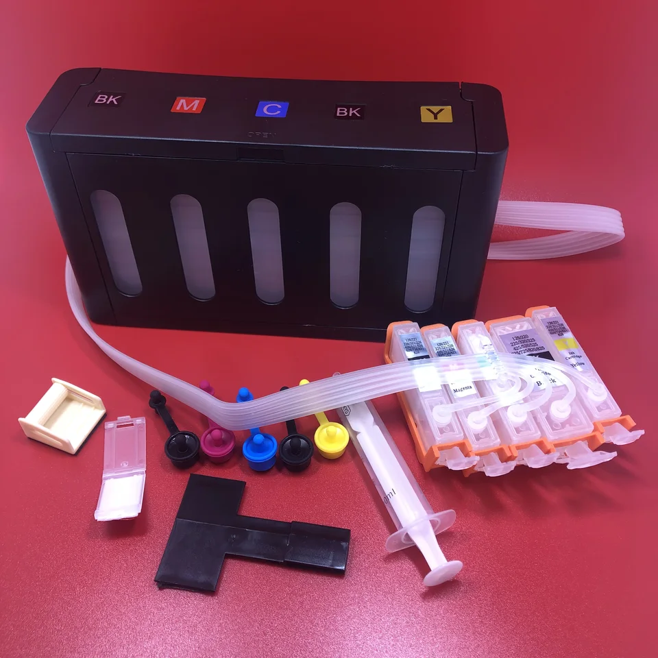 5 Color Luxurio Ciss Ink Cabtridge PGI-725 CLI-726 pre Canon Pixma IP4870 IP4970 MG5170 MG5270 MG5370 IX6560 MX886