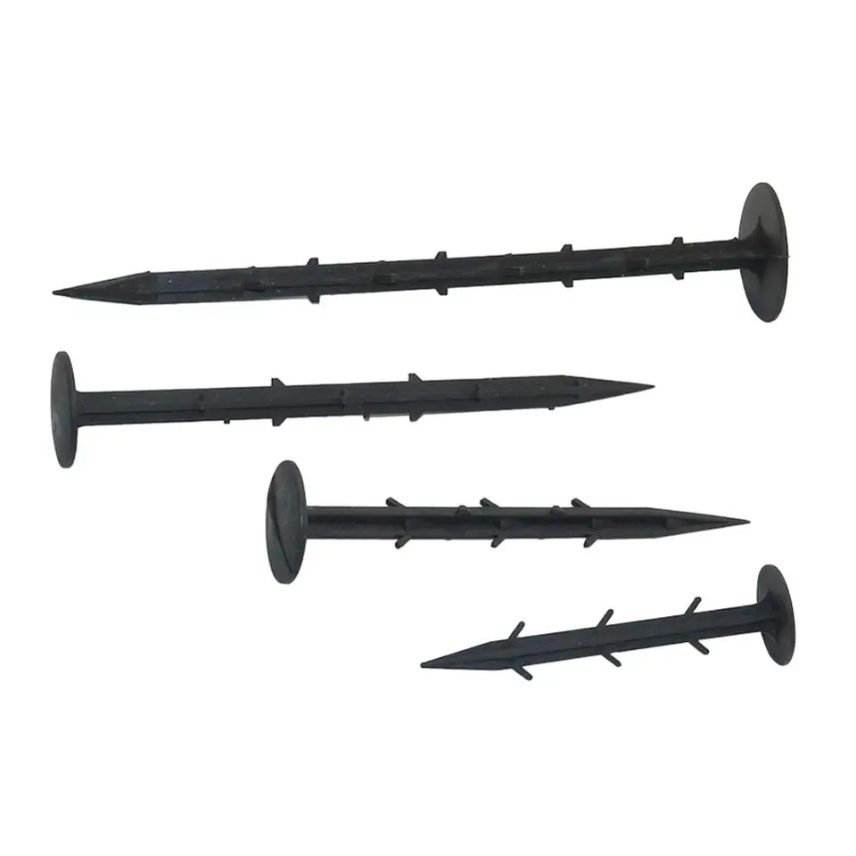 5 ks 10,5 cm/15cm/20cm/25 cm záhradné plastové mleté ​​podiely nechty mulča tieňovanie anti-past