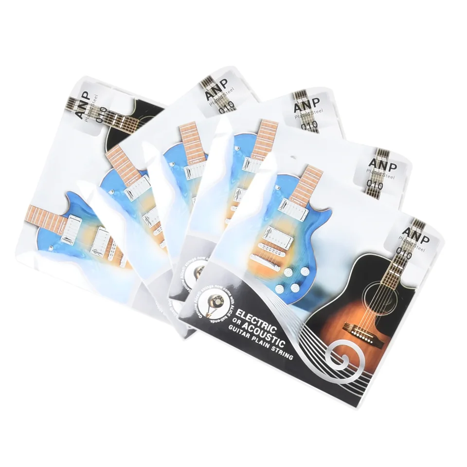 5 ks jednotlivé gitarové struny Elektrické gitarové gitary Top e Plain Steel meradlá .009 010 pre AE530 Alice Electric Guitar Strings