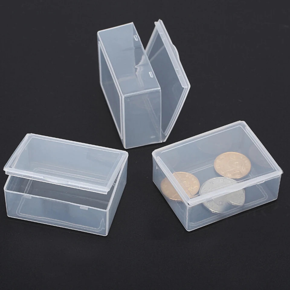 5 ks/šarža priehľadný priehľadný obchod s vekom Collect Collection Collection Coin Container Canyry Case Wholesale