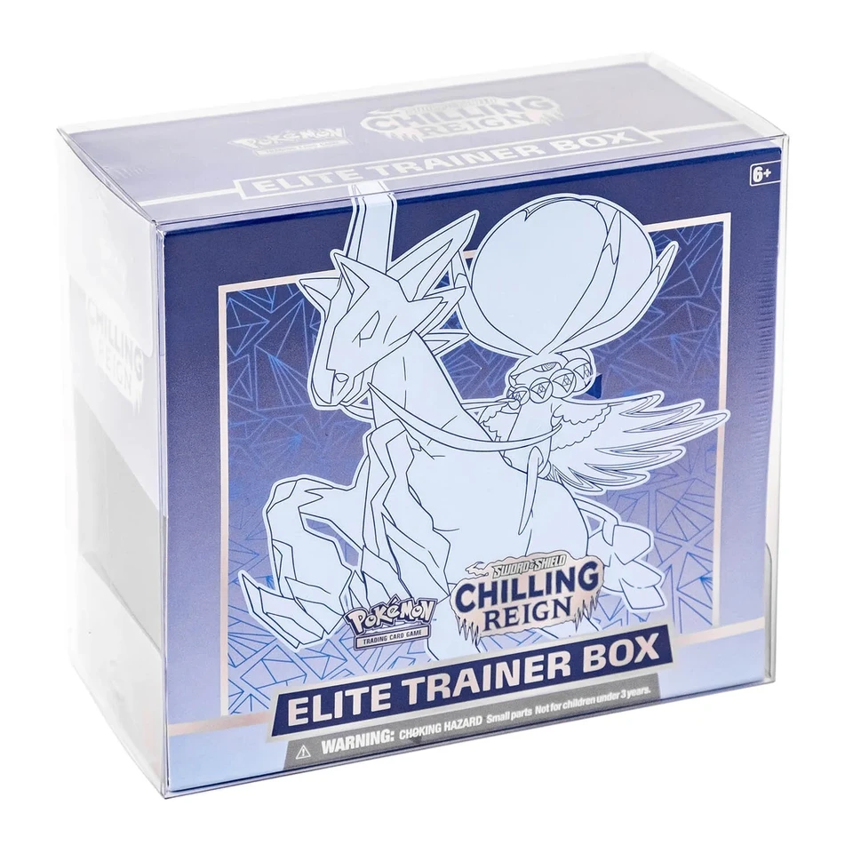 5 kusov číry plastový ETB Elite Trainer Box Cards Cards Pack Rám Trestparentný ochranný výstavný puzdro pre Pokémona