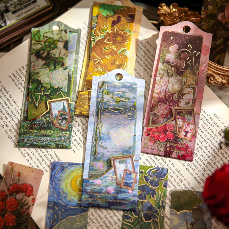 5 listov Van Gogh Art Works PVC záložky pre milovníkov kníh slávne tlačové záložky pre ženy pre ženy Men chlapci dievčatá Dievčatá deti