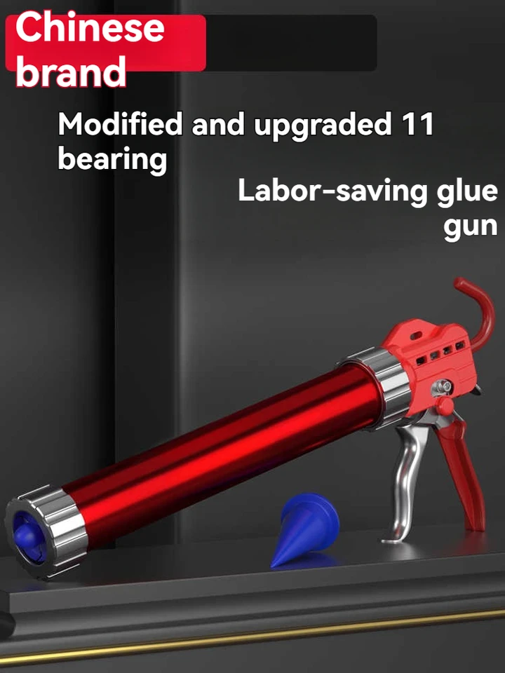 5 Lose s mäkkou lepidlou štruktúrou lepidla na lepiacu pištoľ Lue Glue Gun Silikónová pištoľ pre valec pripevnenie Dvojitá dýza s dvojitým účelom