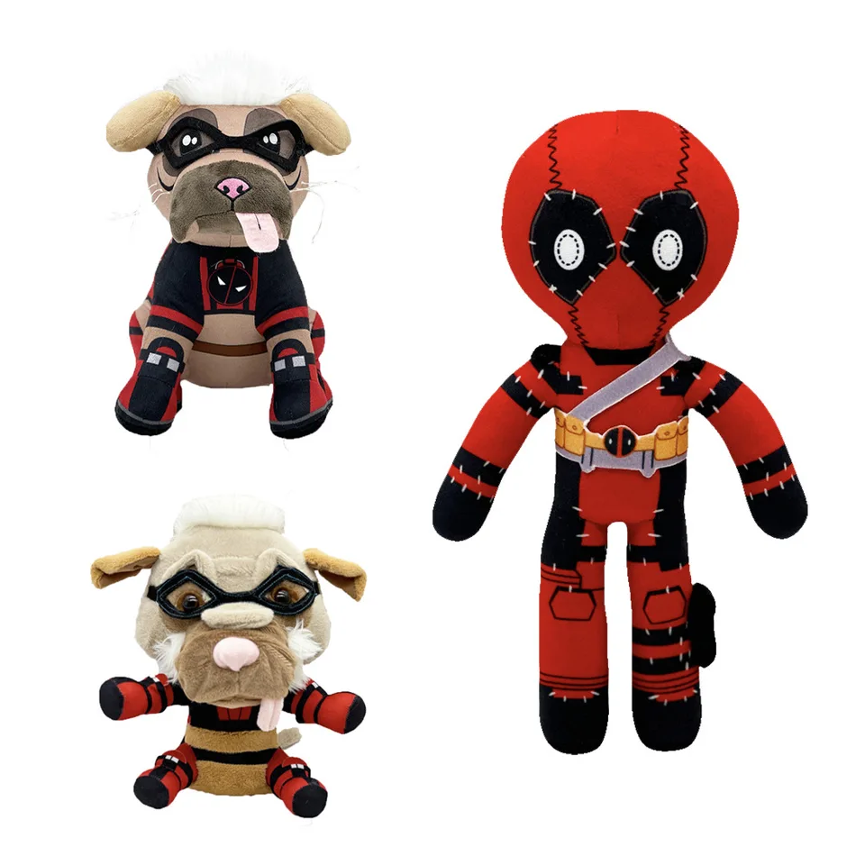 5/LOT Deadpool Dogpool Kuricha Wolverine 27-31 cm Plush Doll Hračky
